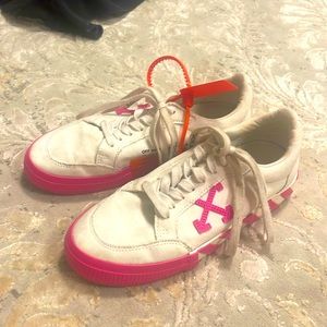 HOT PINK OFF WHITE SNEAKERS